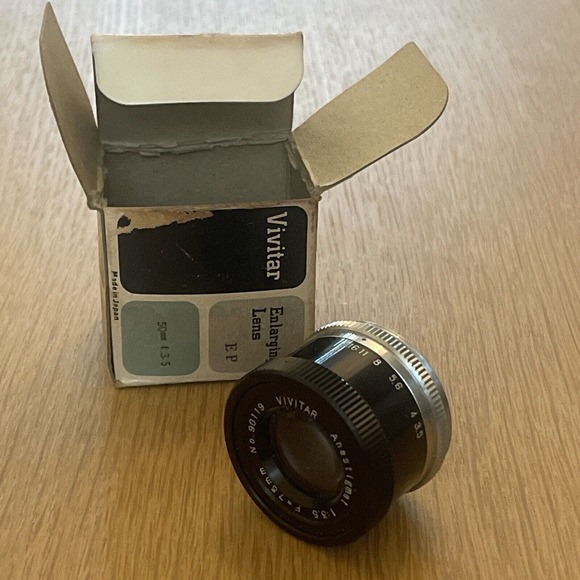 Vintage Vivitar Enlarging Lense 50mm 13.5 Made in Japan - Picture 1 of 8